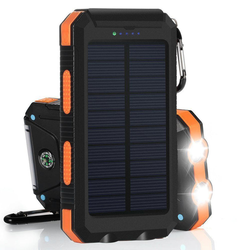 Solar Power Bank For Cell Phones 1.5W 5V 2.1A 1A Dual USB