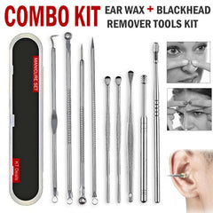 Ear Wax pimple And Blackhead Remover - COMBO tool KIT