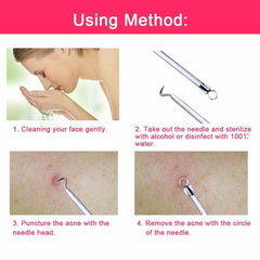 Ear Wax pimple And Blackhead Remover - COMBO tool KIT