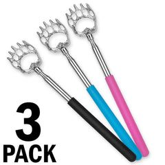 3 PACK Extendable Telescopic Back Scratcher Tool