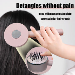 Self-cleaning Hair Brush For Women Curly Hair