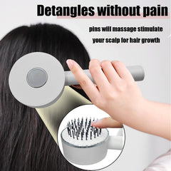 Self-cleaning Hair Brush For Women Curly Hair