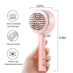 Self-cleaning Hair Brush For Women Curly Hair