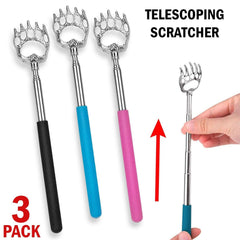 3 PACK Extendable Telescopic Back Scratcher Tool