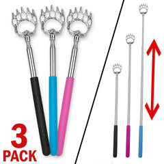 3 PACK Extendable Telescopic Back Scratcher Tool