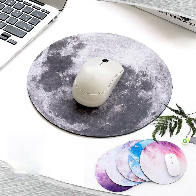 Space Round Mouse Pad PC Gaming Non Slip Mat