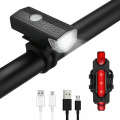 USB Rechargeable LED Bicycle Headlight