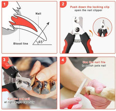 Dog Nail Trimmer With Safety Guard Razor