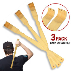 3pcs Natural Bamboo Back Scratcher