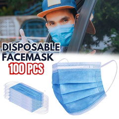 100 PC  Non Medical Surgical Disposable 3Ply Masks