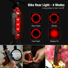 USB Rechargeable LED Bicycle Headlight