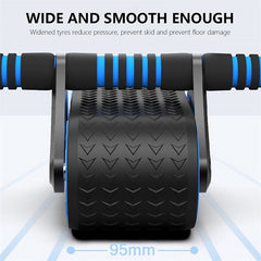 Double Wheel Abdominal Exerciser  with Automatic Rebound