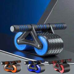 Double Wheel Abdominal Exerciser  with Automatic Rebound