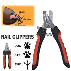 Dog Nail Trimmer With Safety Guard Razor