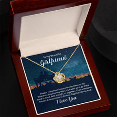 Love Knot Necklace for Girlfriend