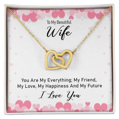 Interlocking Hearts Necklace for Wife