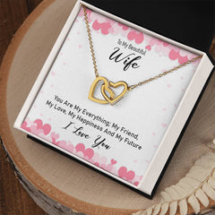 Interlocking Hearts Necklace for Wife