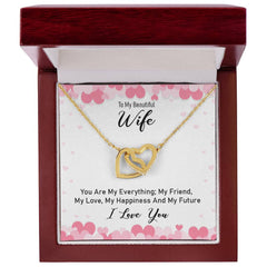 Interlocking Hearts Necklace for Wife