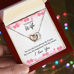 Interlocking Hearts Necklace for Wife