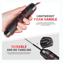 Tangle-Free Rapid Speed Jumping Rope Cable