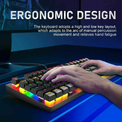 60Percent Mechanical Gaming Keyboard USB Type C LED Backlit Wired 88 Key