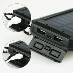 Solar Power Bank For Cell Phones 1.5W 5V 2.1A 1A Dual USB