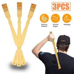 3pcs Natural Bamboo Back Scratcher