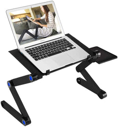 Adjustable Laptop Stand, RAINBEAN Laptop Desk with 2 CPU Cooling USB Fans